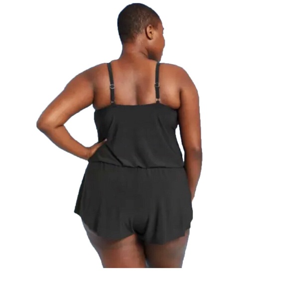 NWT Women’s Aqua green Romper With Pockets Size 26W - Picture 2 of 4